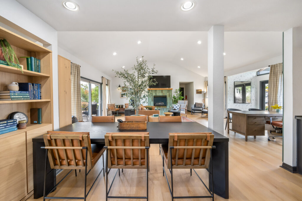 leasing office with tv lounge